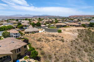 Bird's eye view featuring a mountain view