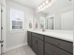 Bathroom with vanity