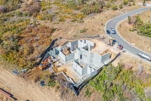 Birds eye view of property