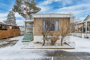 View of snowy exterior