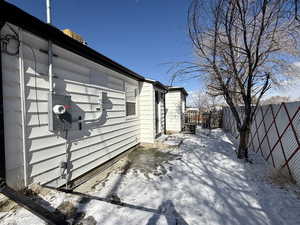 View of snowy exterior