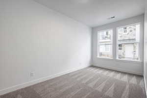 View of carpeted empty room