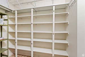 Walk-in Kitchen pantry.