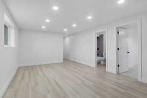 Unfurnished room featuring light hardwood / wood-style flooring