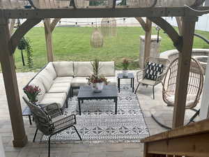 View of patio / terrace featuring an outdoor hangout area