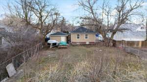 View of rear view of property