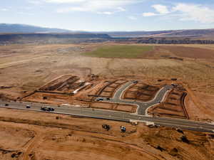 Bird's eye view featuring a mountain view and a rural view