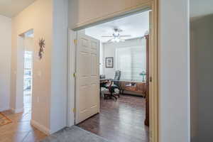 Hall featuring hardwood / wood-style floors