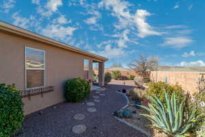 View of yard with a patio area