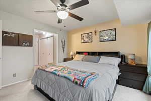 Large master suite, great light and large sink and closet area.