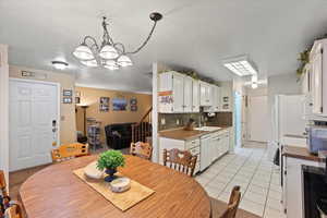 Lovely dining area and updated kitchen.