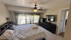 Main bedroom, with mountain views.