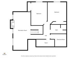 Floor Plan for the finished basement