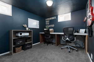 View of carpeted office