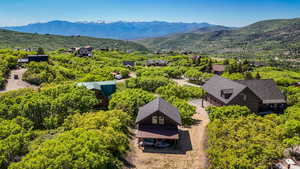 Bird's eye view of mountains