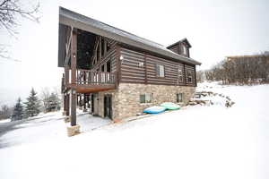 View of snow covered exterior