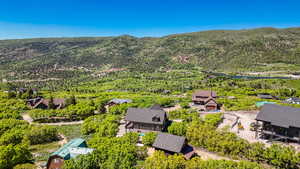 Aerial view of mountains