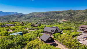 Drone / aerial view of mountains