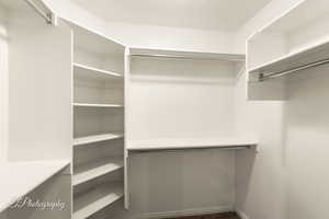 View of spacious closet