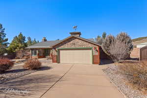 View of front of house featuring a garage