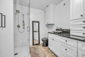 Primary bathroom with Eurostyle shower