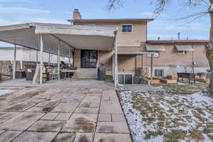 Covered back patio & ADU entrance