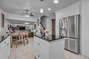 Updated kitchen with stainless steel appliances