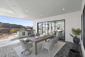 View of dining area