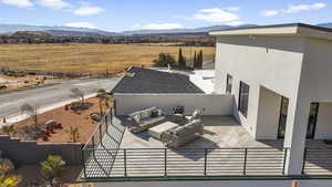 Bird's eye view featuring a mountain view