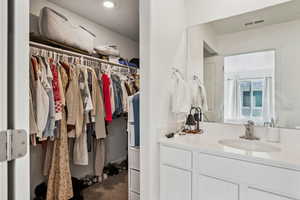 Bathroom with vanity