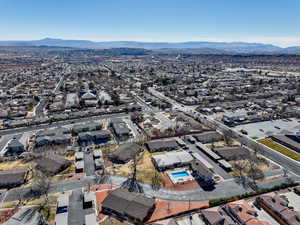 Bird's eye view featuring a mountain view