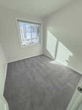 Empty room with carpet