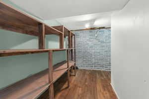 Basement storage & laundry