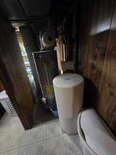 Utility room with water heater