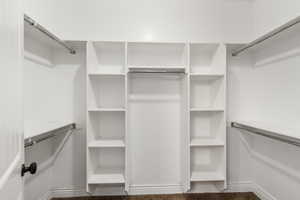 View of spacious closet