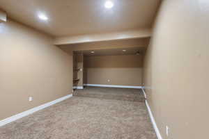View of carpeted empty room