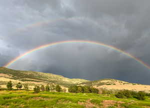 Mountain view with a rural view