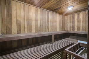 View of sauna