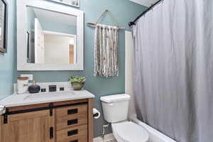 Full bathroom with shower / bath