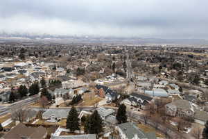 Bird's eye view featuring a mountain view