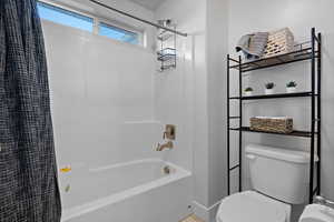 Part of the Jack and Jill bathroom, door separates the shower area from the sink area.