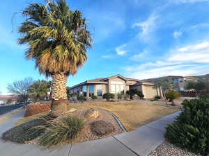 Ranch-style home with a garage