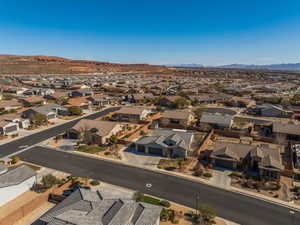 Bird's eye view featuring a mountain view