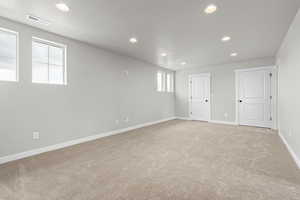 View of carpeted empty room