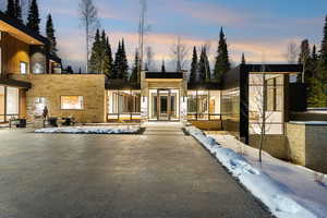 Snow covered property