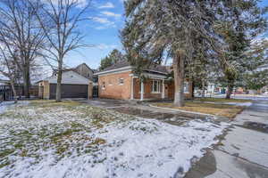 View of single story home