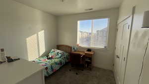 Bedroom featuring carpet flooring