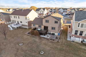 Birds eye view of property