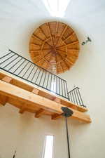 Interior space featuring wood ceiling