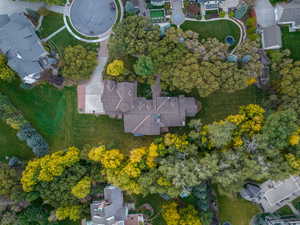 Birds eye view of property